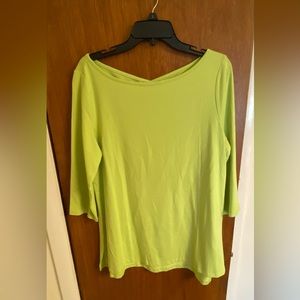 Isaac Mizrahi 3/4 sleeve knit top